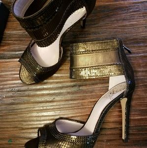 Vince Camuto Bronze Heels